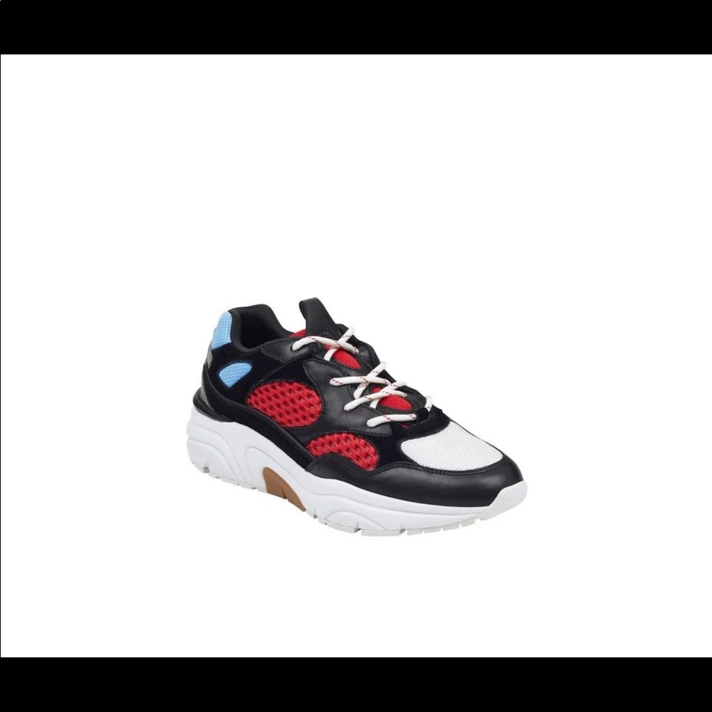 Marc Fisher Retro Leather Mesh Sneakers